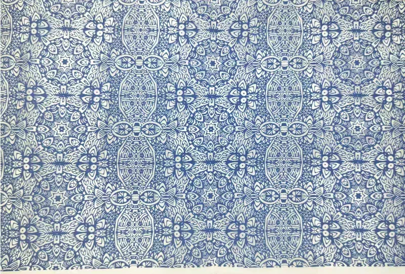 Blue and White Ceramic Underglaze Sticker Set 10 Blue and White Ceramic Underglaze Sticker Set - Image 10