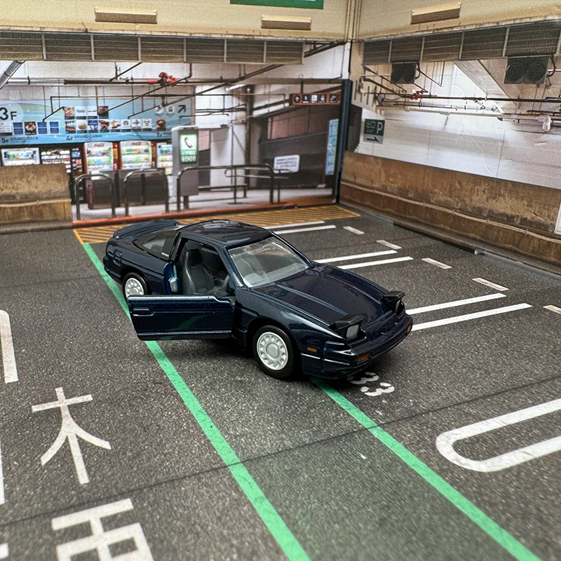 Nissan 180SX Tomica Diecast Model Car Blue 4 Nissan 180SX Tomica Diecast Model Car Blue - Image 4