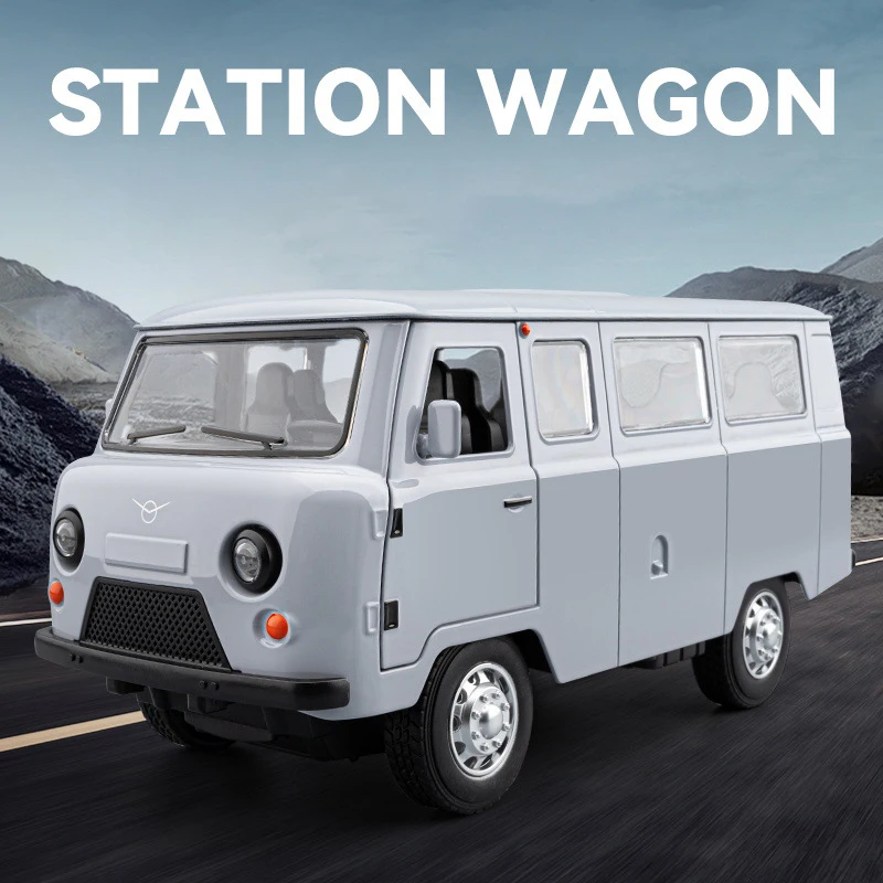 Russian UAZ Traveler Bus 1:18 Scale Model 2 Russian UAZ Traveler Bus 1:18 Scale Model - Image 2