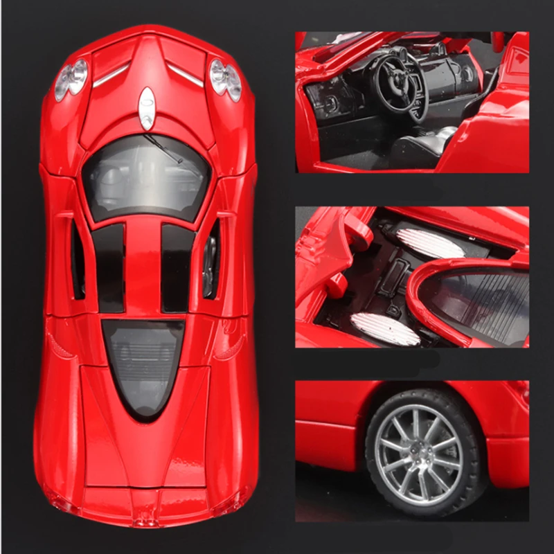 1:32 Scale Red Pagani Huayra Diecast Model 3 1:32 Scale Red Pagani Huayra Diecast Model - Image 3