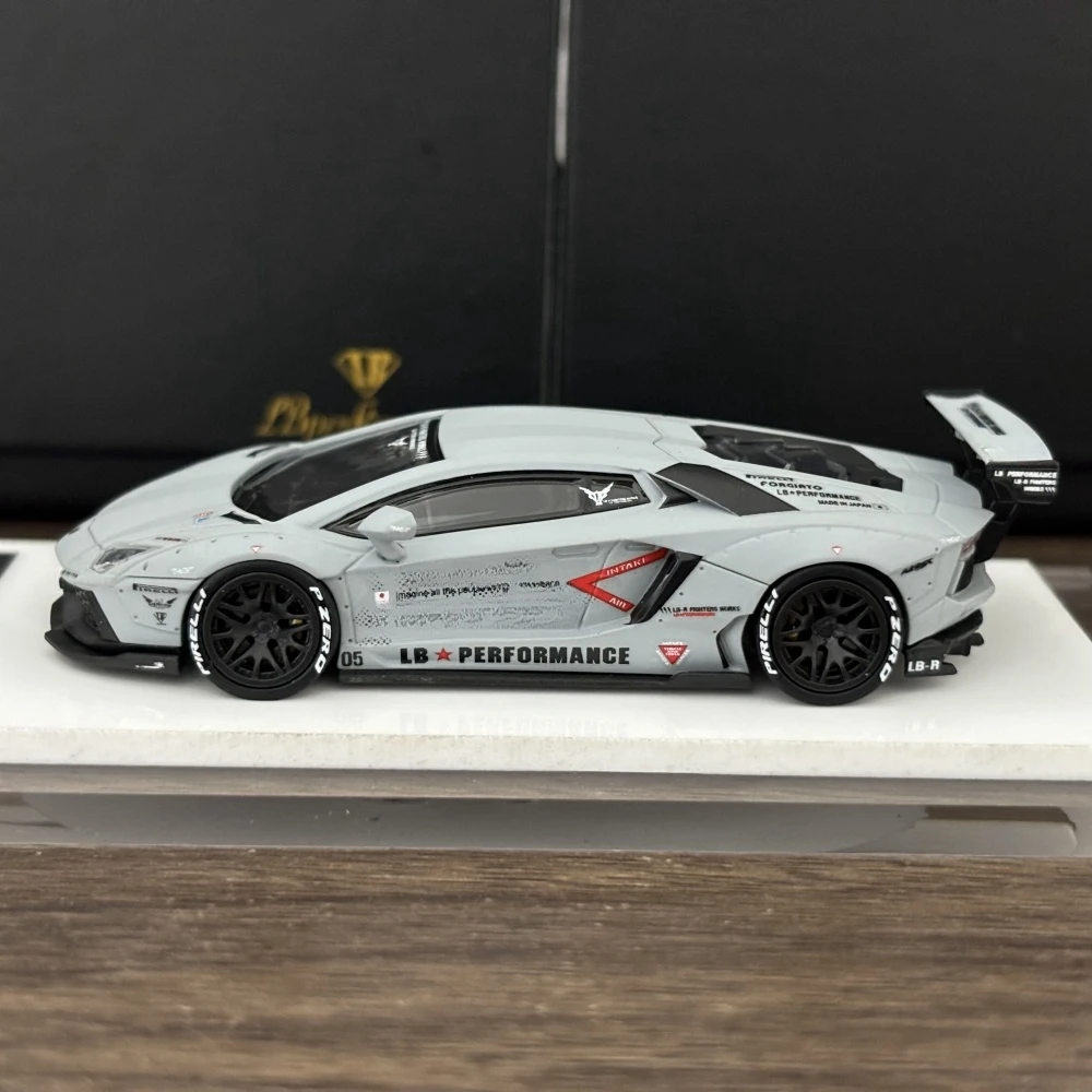 Onemodel 1:64 Light Gray Lamborghini Aventador 4 Onemodel 1:64 Light Gray Lamborghini Aventador - Image 4