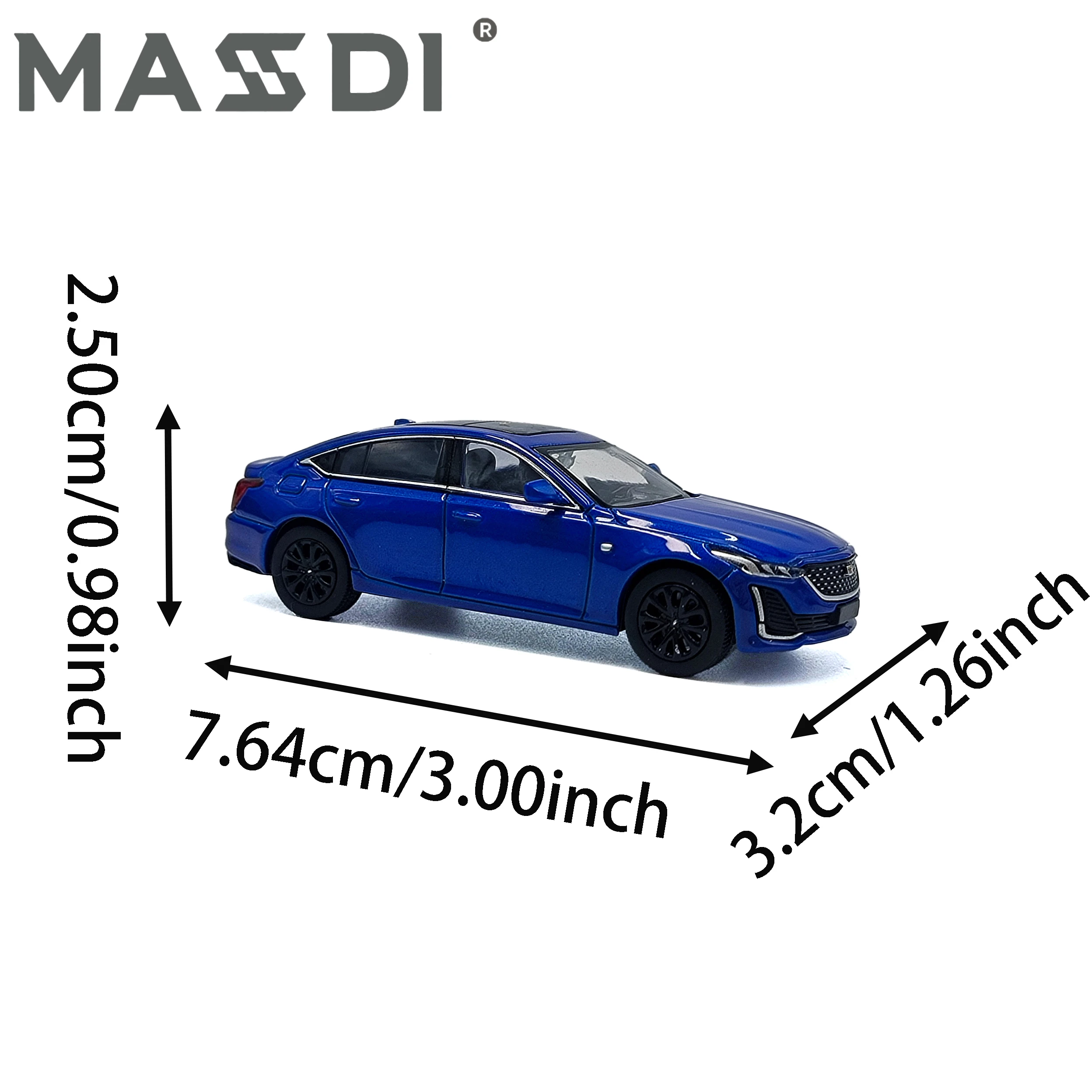 MASDI 1:64 Alloy Cadillac Model Car 2 MASDI 1:64 Alloy Cadillac Model Car - Image 2