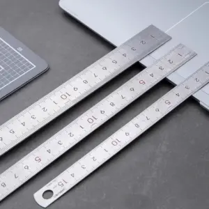 Deli Stainless Steel Ruler Set - 10cm, 20cm, 30cm 10 Sf26417715ac24b1b94f547b4abd9727fs