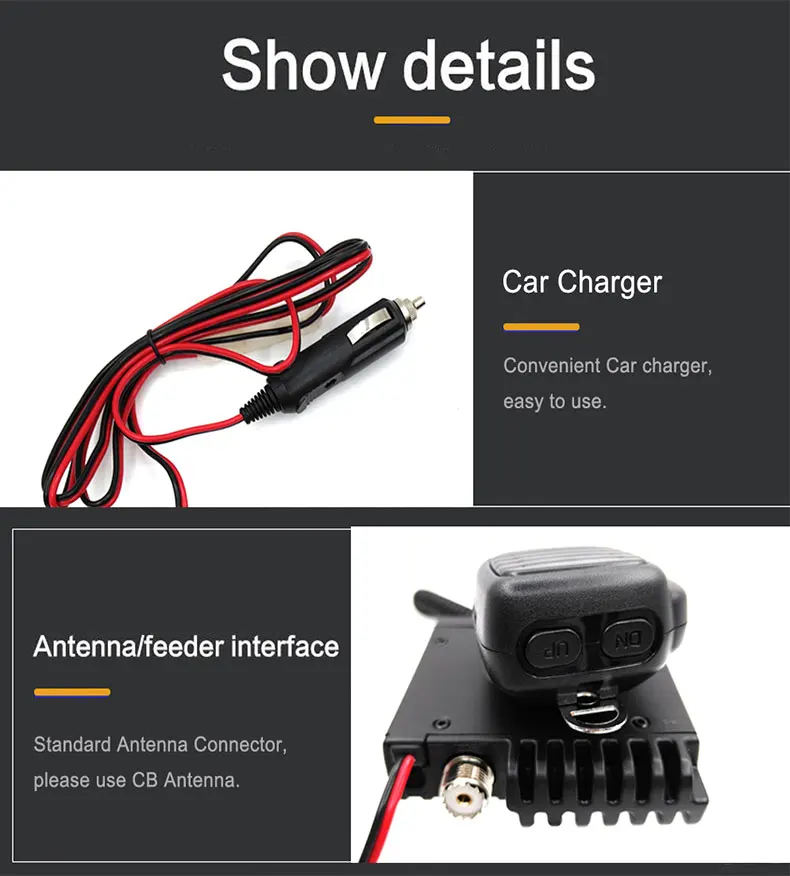 ANYSECU CB925 Mini CB Radio 25.615-30.105MHz 5 ANYSECU CB925 Mini CB Radio 25.615-30.105MHz - Image 5