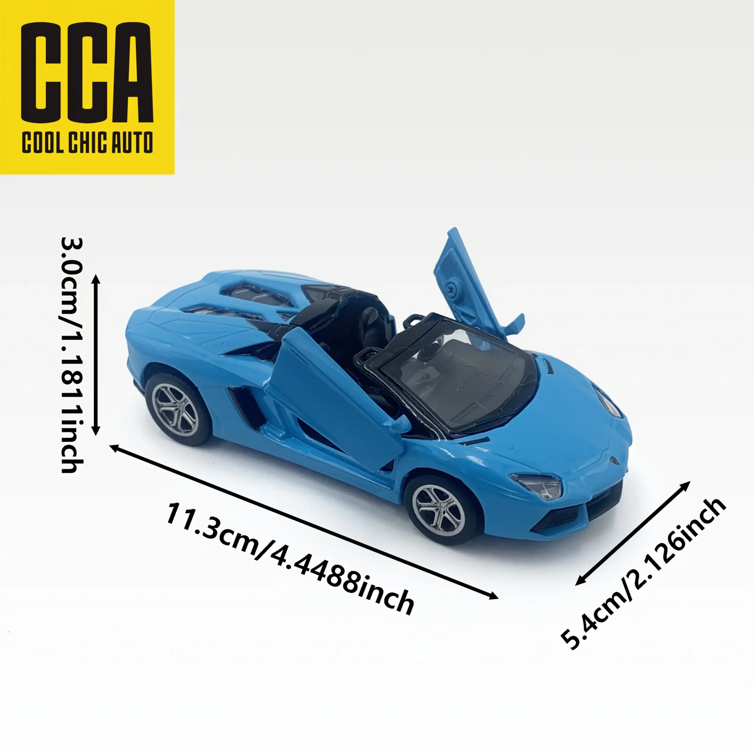 Lamborghini Die-Cast Model Car in Blue 2 Lamborghini Die-Cast Model Car in Blue - Image 2