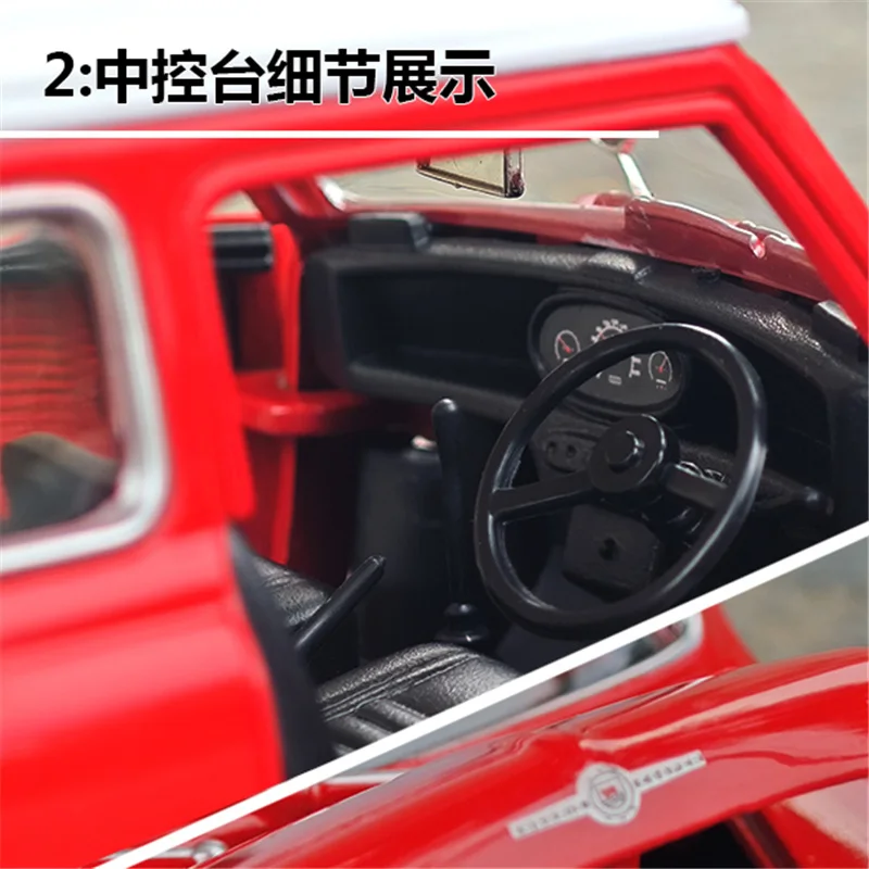 1:18 Morris Mini Cooper Police Car Model 5 1:18 Morris Mini Cooper Police Car Model - Image 5