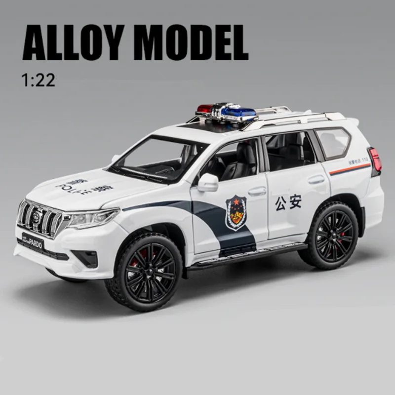 1/24 Scale Toyota Land Cruiser Prado Police Model 8 1/24 Scale Toyota Land Cruiser Prado Police Model - Image 8