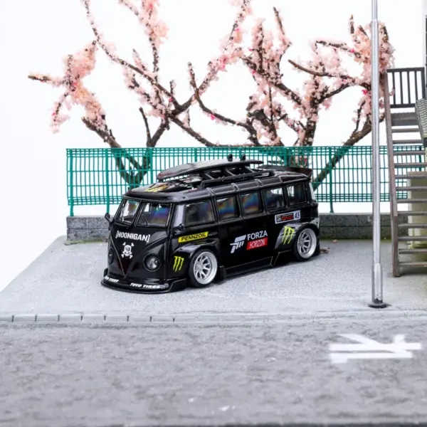 Die-Cast RWB T1 Vintage Bus Model in Yellow - Image 8