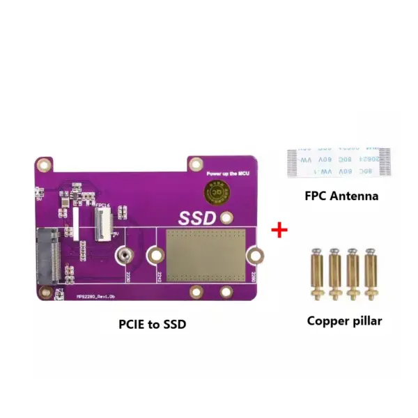 Raspberry Pi 5 PCIe to M.2 NVMe SSD Adapter - Image 7