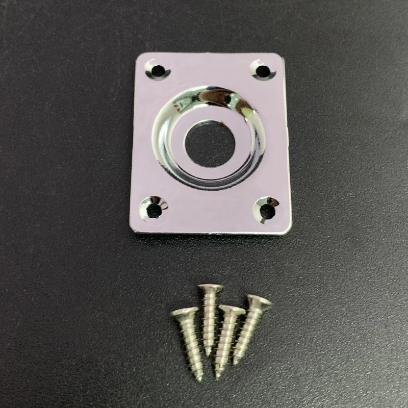 Set of 4 Metal Jack Plates for Bass Guitars 8 Set of 4 Metal Jack Plates for Bass Guitars - Image 8