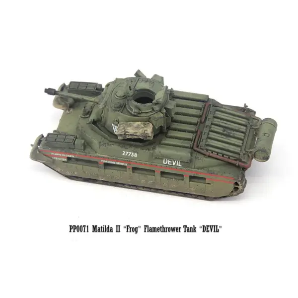 1/72 Scale Matilda 2 Flamethrower Tank Model - Image 4