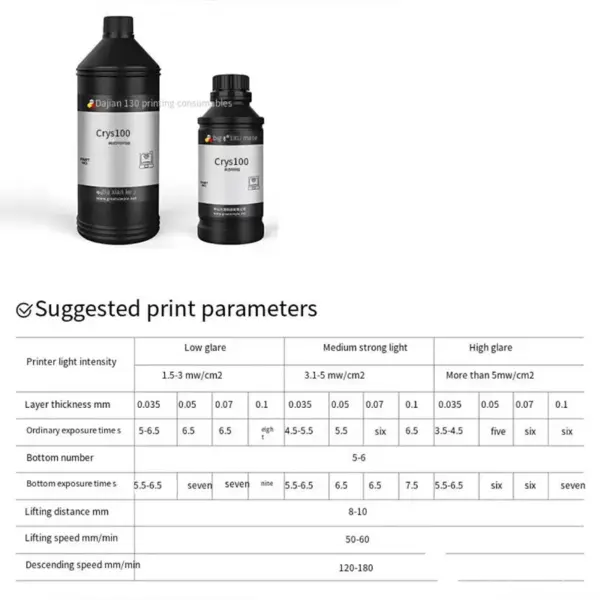 Transparent 3D Printing Photosensitive Resin 0.5 kg - Image 6