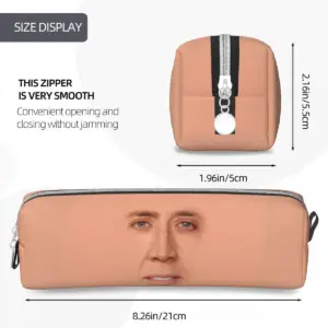Nicolas Cage Face Pencil Case in Peach Color 9 Sf675c3041b3649f3a60bcd6eb60595f2p