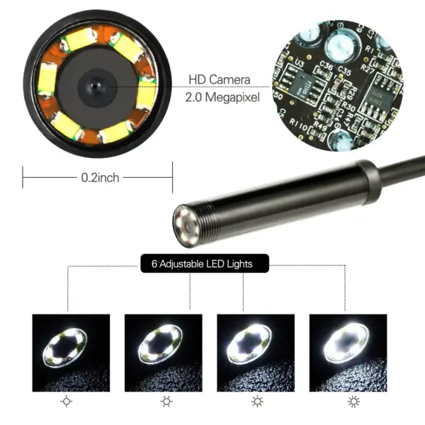 3 in 1 Android Endoscope Camera 5.5mm Lens - Image 4