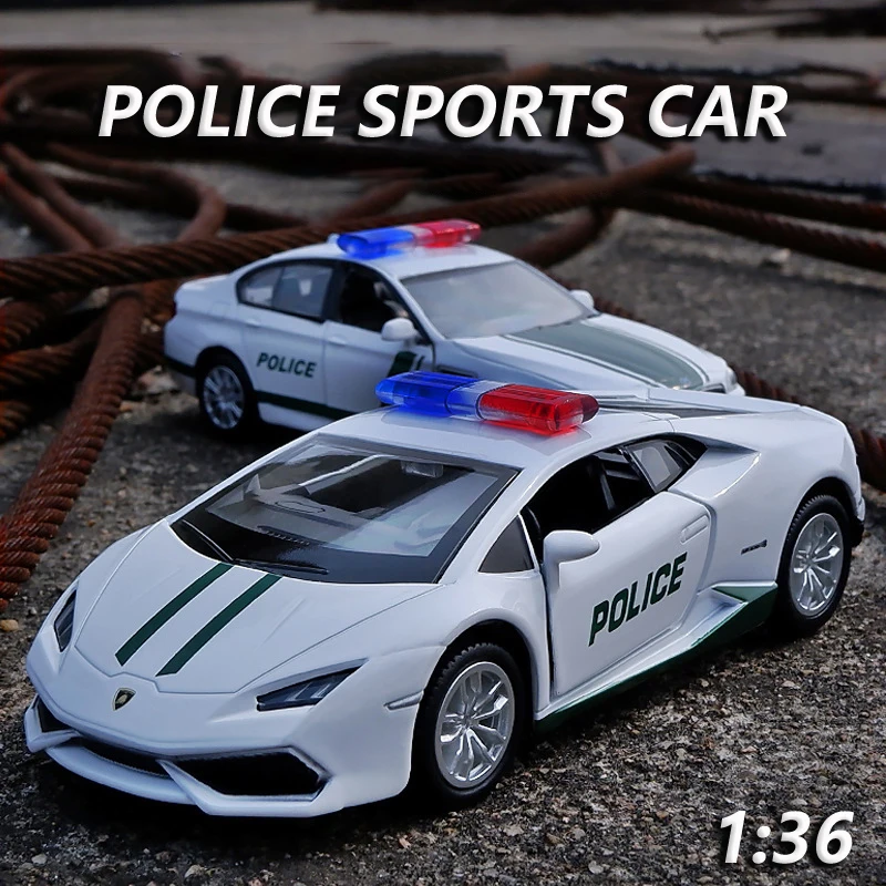 1:36 Scale Dubai Police Diecast Car Model Set 2 1:36 Scale Dubai Police Diecast Car Model Set - Image 2