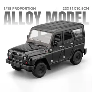 1:18 UAZ Hunter SUV Alloy Model Car 11 Sf739c87ede744229a2a200810ade3382L