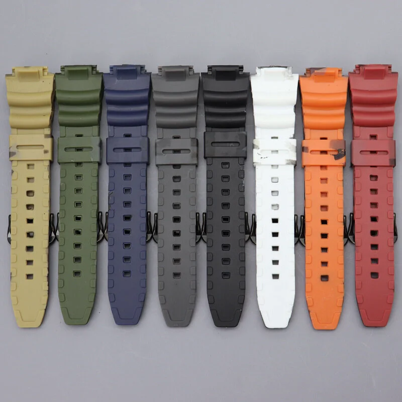 Camouflage Silicone Watchband for Casio Models 3 Camouflage Silicone Watchband for Casio Models - Image 3