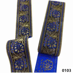 Vibrant 5cm Jacquard Ribbons - 7 Meters 94 Sf8e9203f62204f4c81ecbbcf95475800B