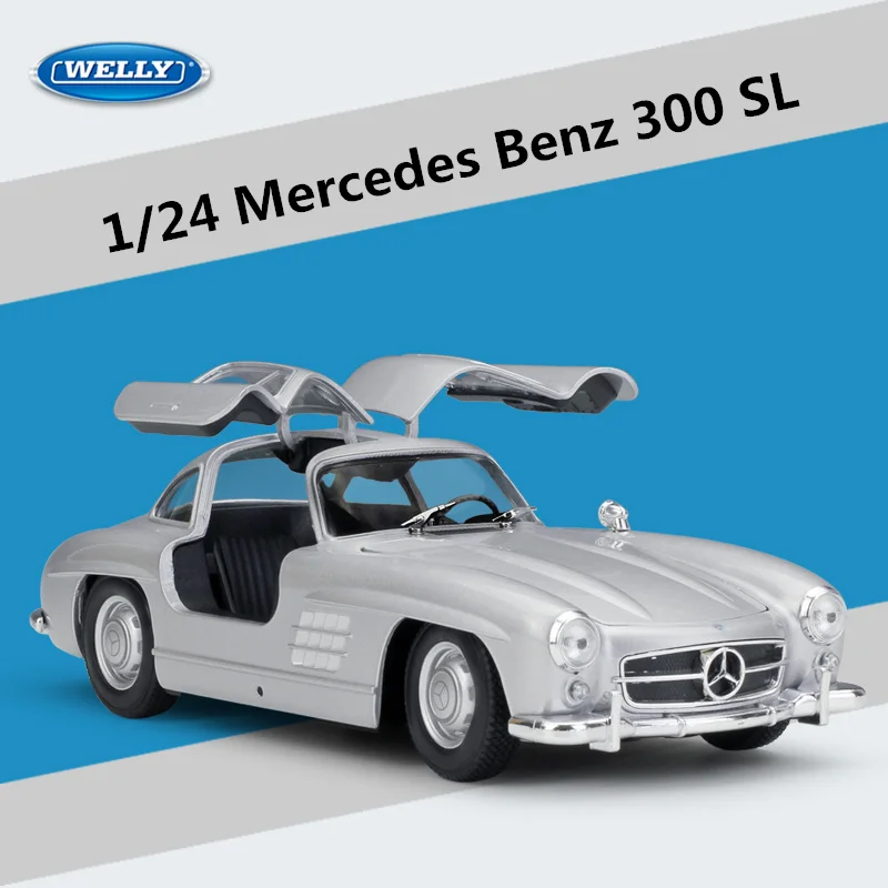 Welly 1:24 Mercedes Benz 300SL Diecast Model 3 Welly 1:24 Mercedes Benz 300SL Diecast Model - Image 3