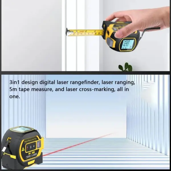 3in1 Laser Measuring Tool with Rangefinder - Image 6