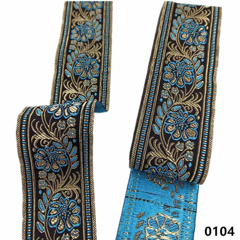 Vibrant 5cm Jacquard Ribbons - 7 Meters 24 Vibrant 5cm Jacquard Ribbons - 7 Meters - Image 24