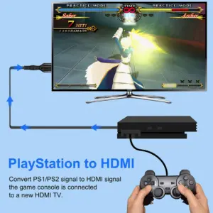 PS2 to HDMI Adapter Cable 1M 480i/480p/576i 7 Sf9ad1bda344b473d91a049e20303ff6dQ