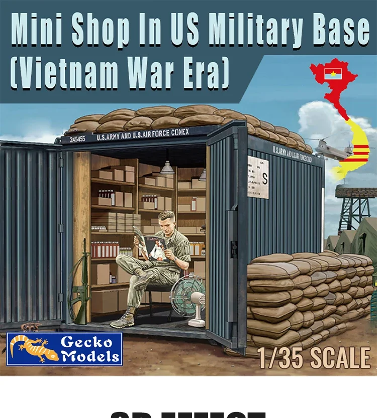 Gecko Model 1/35 Vietnam Mini Shop Kit 6 Gecko Model 1/35 Vietnam Mini Shop Kit - Image 6