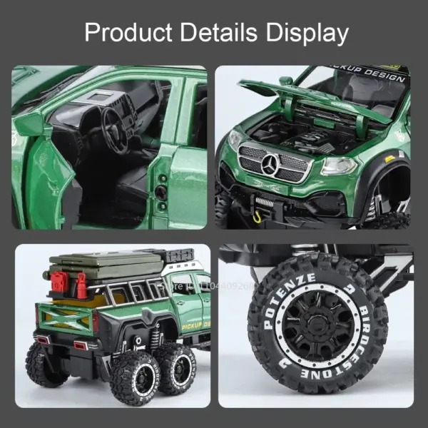 1:28 Scale UNIMOG Motorhome X-Class Model - Image 2