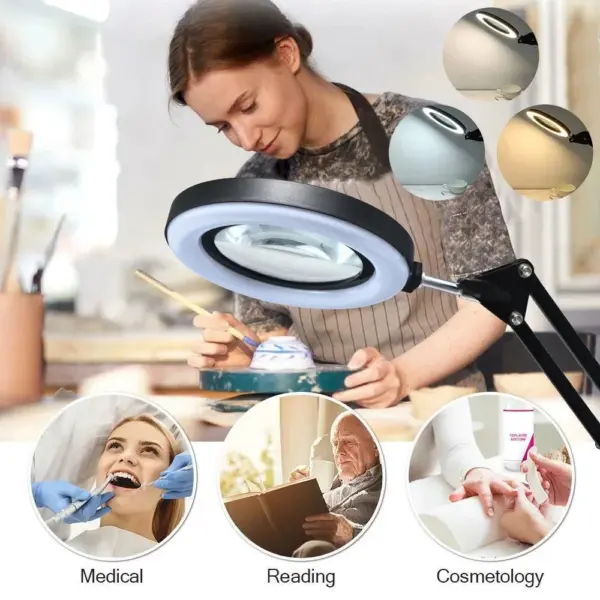 LED Magnifying Glass with 72 LEDs 8X/10X - Image 5