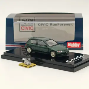 1/64 Diecast Honda Civic EG6 Model Black 10 Sfa82f28a979649d6ae4a62a96fc25c3cv