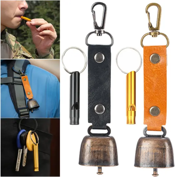 Loud Bear Bell with Emergency Whistle Set - Image 3