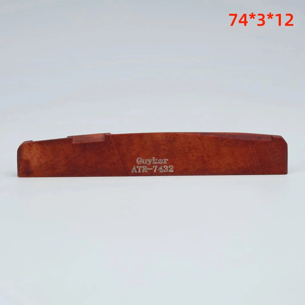 Guyker-Red Acoustic Guitar Bone Bridge Saddle 16 Guyker-Red Acoustic Guitar Bone Bridge Saddle - Image 16