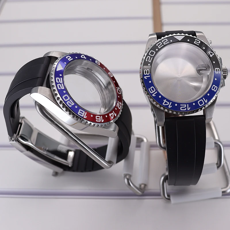 40mm Waterproof Watch Case with Rubber Strap 5 40mm Waterproof Watch Case with Rubber Strap - Image 5