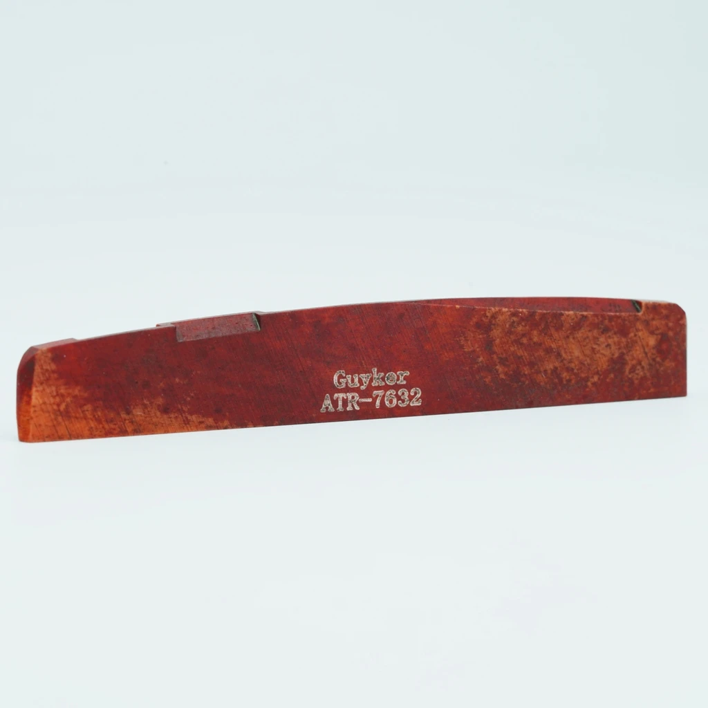 Guyker-Red Acoustic Guitar Bone Bridge Saddle 7 Guyker-Red Acoustic Guitar Bone Bridge Saddle - Image 7