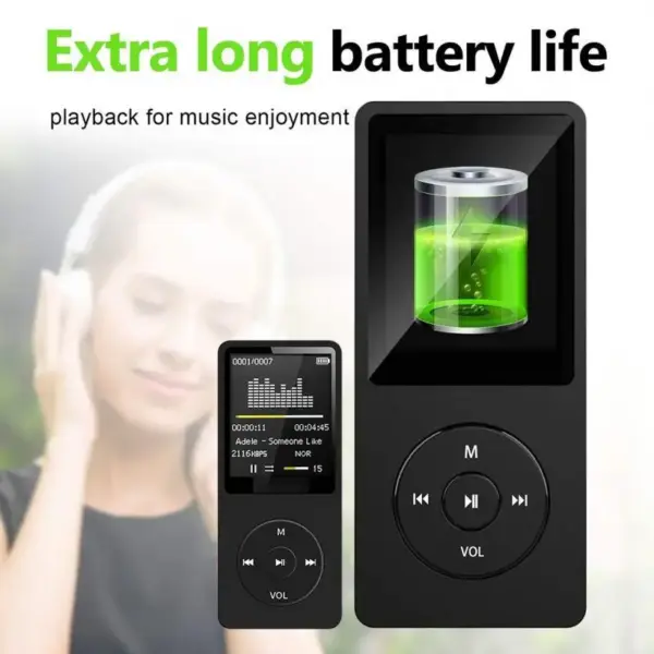 Stylish Pink Bluetooth MP4 Player with Screen - Image 4