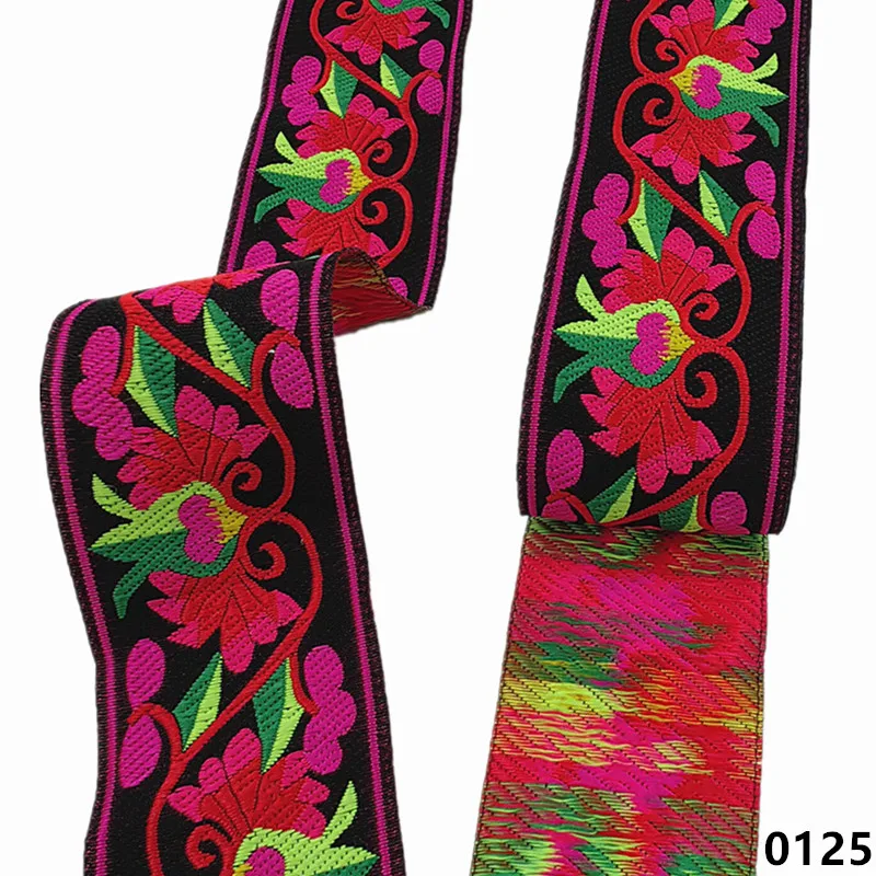 Vibrant 5cm Jacquard Ribbons - 7 Meters 41 Vibrant 5cm Jacquard Ribbons - 7 Meters - Image 41