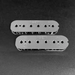 Chrome Humbucker Bobbin Set for Electric Guitars 22 Sfdabded6cc674eabacf89df080f9e410Y