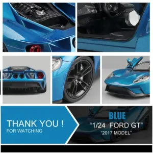 WELLY 1:24 Diecast Blue Ford GT Model 12 Sfde80cb47d324cdbb75605f41c2cf117L