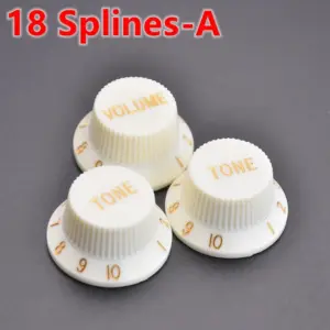 Stratocaster Control Knob Set - 18/24 Spline 32 Sfde8b88cbbfb4663ad9515d765bec3a8V
