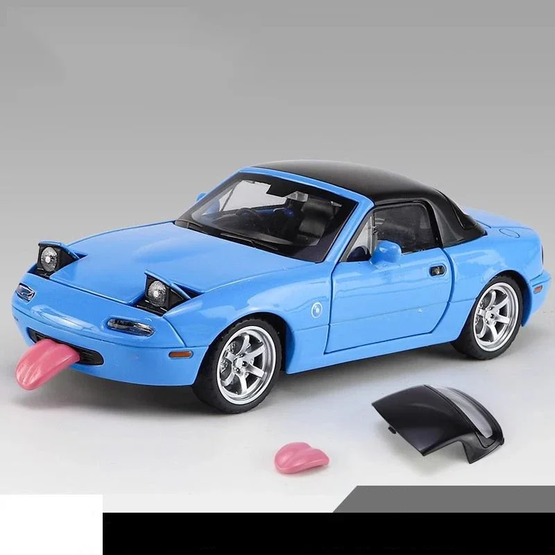 1:32 Mazda MX-5 Diecast Model Pink with LED 10 1:32 Mazda MX-5 Diecast Model Pink with LED - Image 10
