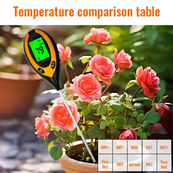 4-in-1 Digital Soil pH Meter Tester - Image 5