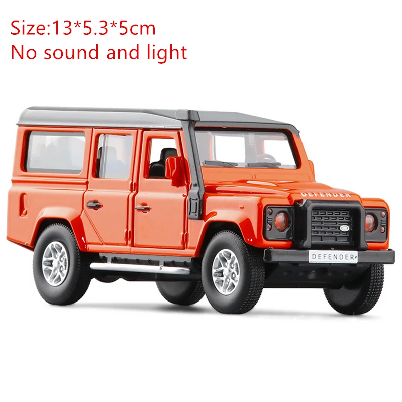 1:32 Orange Land Rover Defender Diecast Model 12 1:32 Orange Land Rover Defender Diecast Model - Image 12