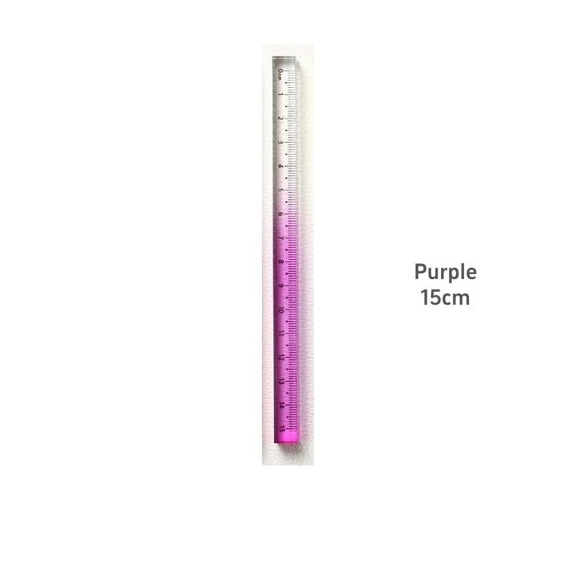 15cm Colorful Clear Acrylic Straight Ruler 8 15cm Colorful Clear Acrylic Straight Ruler - Image 8