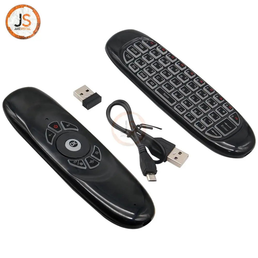 C120 Backlit Fly Air Mouse - Smart TV Remote 1 C120 Backlit Fly Air Mouse - Smart TV Remote