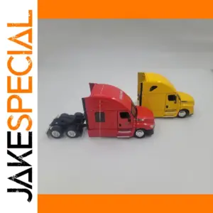 1:53 Diecast Red Freightliner Truck Model