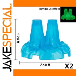 Luminous Volcano Building Block Accessories 2pcs