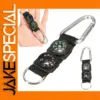 3-in-1 Camping Carabiner with Compass and Thermometer