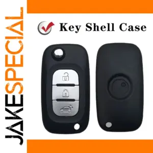 Black Key Shell Case for Smart Fortwo/Forfour