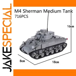 M4 Sherman Tank Model Building Block Set
