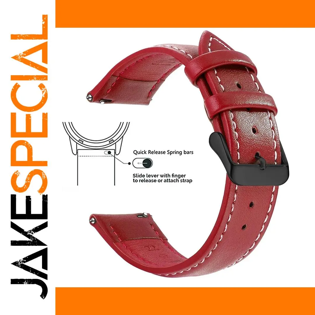 Genuine Leather Watch Band 18mm/20mm/22mm 1 Genuine Leather Watch Band 18mm/20mm/22mm